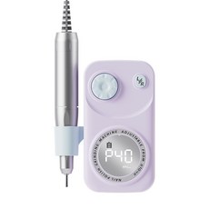 充電式磨甲器修甲電動卸甲機美甲店專用打磨機無線可攜式, 1個, 滋儀紫（通用USB插口）送玉米頭+6個金屬頭:無規格