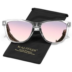 KALIYADI 여성용 선글라스 편광 선글라스: 레트로 트렌디 UV400 보호 기능 여행 운전용 A06-핑크 미디엄