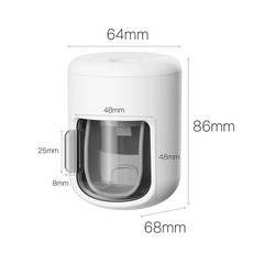 가습기 반중력 물방울 침실 가전제품 인테리어 거실 USB 사무실 책상 화이트, 1, A. 캡이 달린 짜개