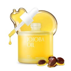 PINKWONDER 호호바 오일 50ml 천연 유래 성분 100% 황금 뷰티 오일 얼굴 보습 유기농 페이스 오일 무향료 한국 공식품, 1개, 1g