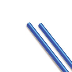스트로 7mm 21cm 벌크포장 파란색 블루 일자 빨대, 1개, 500개입