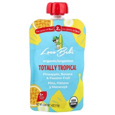 Loco Bebe 유기농 퓨레 생후 6개월 이상 토탈 트로피컬 113g(4oz) Bebe (로코 베베), Loco Bebe, 유기농 퓨레, 생후 6개월 이상,, 1