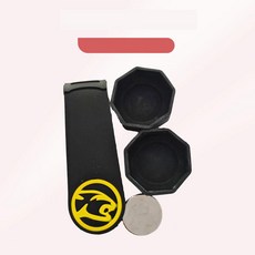 당구 초크 케이스 강력자석 실리콘 벨트클립형 홀더, 3. 원형 강자석 실리콘