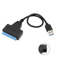 SATA to USB 3 0 케이블 6Gbps 2 5인치 외장 HDD SSD 하드 드라이브 22핀 어댑터, 1개, SATA to USB 3.0 케이블