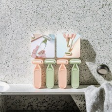 여성용 곡선형 무자극 면도기, 1개, 1개입