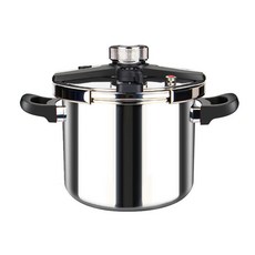 304不鏽鋼高壓鍋，安全防爆，大容量，電磁爐燃氣竈通用，快速烹調，保留食材原味, 1個, 24cm-9升（L）【無贈品】