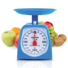 핌핀 가정용 주방저울, 2kg, 블루, PKS-2000