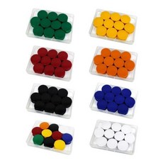 마그피아 칼라원형 자석홀더 무광 대, 32mm(주황), 20개