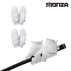 [4장] 몬자 솔리드 이중덧댐 남자 왼손 여자 양손 골프장갑 (남녀 혼합), 2세트, E46301 화이트