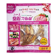 G53232 헬로도기 그대로 오리가슴살 120g - 오리발, 1개