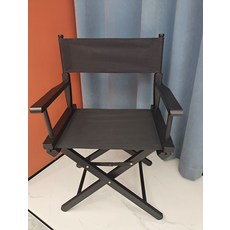 캠핑의자 감독의자 영화감독 등받이 의자 낮은 체어 야외, 1개, 로우레그 블랙 블랙