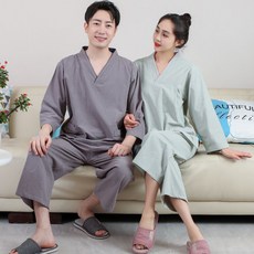 JoYouth 긴팔 찜질복 황토 숯가마 사우나복 찜질방 마사지 건식