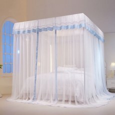 체크 침대 모기장 침대용 에어돔 tab+192ii