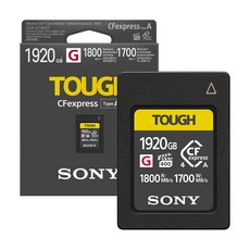 소니 CFexpress 4 Type-A 터프 메모리카드 NEW CEA-G 시리즈, 1개, 1920GB