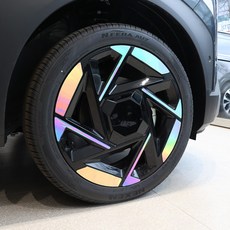 카벤더 셀토스 SP3 19인치 휠 스티커 마스크 튜닝 악세사리 용품, 무광카본블랙