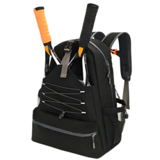 더클라 테니스 배드민턴 가방 라켓 백팩, 딥 블랙, 1개