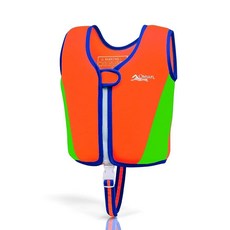 OMYAFL 유아 수영 조끼 아동용 플로티 남아 여아 플로트 재킷 부력 수영복 (블루/아쿠아 스몰(1-2세/10-15kg(22-33파운드))) 207331, 오렌지/그린