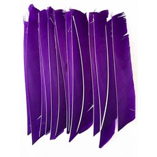 18-25CM 양궁 Fletching 화살 깃털 여러 가지 빛깔의 전체 길이 컷 없음 진짜 칠면조 DIY 샤프트 50 개, 03 purple, 1개