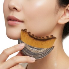 샵업 리프팅 브러쉬 브이라인 마사지 얼굴 마사지기, 브라운, 1개