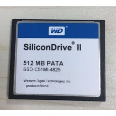 웨스턴디지털 WD CF II SSD-C01GI-4825 SILICONDRIVE 산업용 CF 카드 1GB, WD CF II 512MB, 기본구성