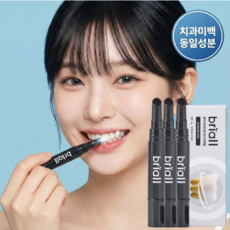 브리올옴므 치과 미백 동일 성분 화이트닝 셀프 치아 미백제, 4g, 3개