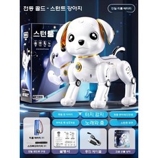 반려로봇 AI 로봇강아지 인공지능 원격 음성 장난감 강아지, A. 터치 전기 유리 골드-라지