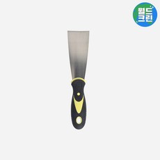 월드크린 투톤 스텐 스크래퍼 2호 40mm 껌칼 다용도 청소도구 페인트 벽지 제거 퍼티 미끄럼 방지, 투톤스텐스크래퍼2호, 1개