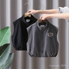 男童馬甲春秋外穿男寶寶薄款男孩春裝小童上衣兒童背心馬夾春季潮 ODD9