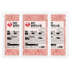 CJ 프레시웨이 굿딜 알찬 슬라이스햄 1kg X 3개 / 샌드위치햄 토스트햄 스모크햄
