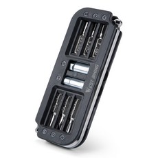 WEST BIKING 10-in-1 휴대용 자전거 정비 도구 세트 다기능 육각 렌치 자전거 수리 복합 도구 사이클링 액세서리, Black