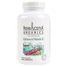 NOVA SCOTIA ORGANICS 鈣維他命D3補充錠, 240顆, 1罐