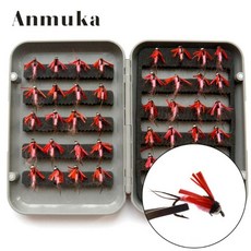 라움샵 플라이낚시 플라이훅 Anmuka 완성 플라이 낚시 훅 세트 박스, A5