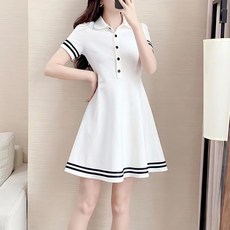 NEW 골프 원피스/플리츠스커트/반팔원피스/카라/여자골프웨어/스포츠원피스/플리츠원피스/반팔원피스/캐주얼/여름/루즈핏