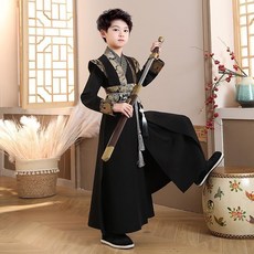 男童古裝漢服中國風禮服寶寶古風童裝國學服兒童唐裝演出服春秋裝
