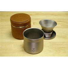 山道具屋 Keith 鎧斯鈦 純鈦迷你手沖咖啡杯｜輕巧便攜 戶外泡茶神器, 1個, TI3911