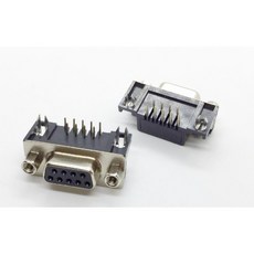佑齊企業 iCmore DB9 母頭 9針 RS232 串口 90度彎腳連接器, 5PCS/包