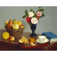 이젤아트 명화 인테리어 감성 꽃 정물화 캔버스 그림 액자 꽃과 과일4, 25*20cm