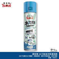 黑珍珠 水刀泡沫冷氣清洗劑 綠茶香氣 450ml 冷氣清潔 抗黴 空調冷氣 冷氣機清潔劑 空調清潔劑 空調清洗劑 哈家人, 1個