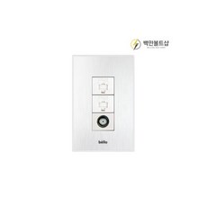 벨로 화이트 인터넷 콘센트 랜 랜선 통신 8P 2구+CATV 2방(1개용) 위너스, 위너스 벨로 화이트 인터넷 콘센트 랜 랜선 통신 8P