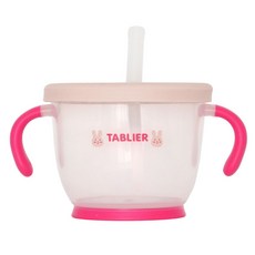 따블리에 유아용 이지 자기주도 양손 빨대컵 BPA FREE, 150ml, 1개, 핑크