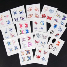 살림냥냥 미니 타투스티커 나비A 지워지는문신