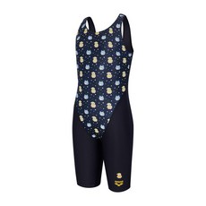 [백화점 정품] 아레나 수영복 키즈 여아 아이스펭귄 아동 4부 반신 U백 원피스