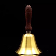 무선호출기 핸드 키체인 크리스마스 콜벨 벨 창의적인 호출 티벨 황동, 기본 색상, 1개