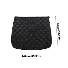 오토바이 다리 보호대 방수 퀼팅 방풍 플러시 안감 스쿠터 겨울 야외 라이딩 무릎 보호, 1. Black