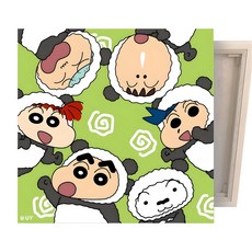 아이러브페인팅 짱구 비즈 큐빅 액자 DIY 보석십자수, 짱구와 판다 친구들, 1개