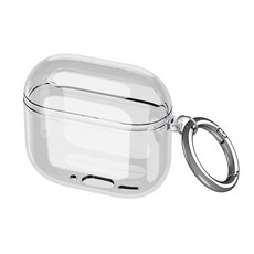 로랜텍 림피오 변색방지 TPU 크리스탈 케이스 에어팟 4, 투명, 1개