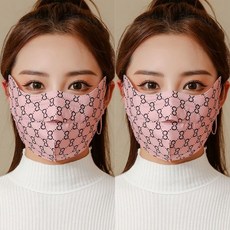 여름 비스코스 자외선 차단 마스크 입체 풀 랩 눈꼬리 이중층
