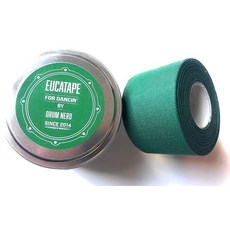 Eucatape 유칼립투스 주입 댄싱 테이프 - 물집으로부터 치유 및 보호 발레 살사 힙합 볼룸에서 건조한 피부를 잘라냅니다. 컨템포러리 라틴 아이리쉬 모던 재즈 탭 초록색