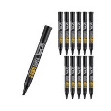 모나미 유성매직 슈퍼 C, 흑색, 24개