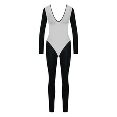 메종클로즈 퓨어 텐테이션 긴소매 백리스 캣수트